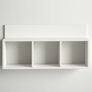Stylish Design High Quality 3-Cubby <strong>Wall</strong> Mounted Display <strong>Shelf</strong> <strong>White</strong> Open Storage <strong>Unit</strong> for Living Room - Product Image 2