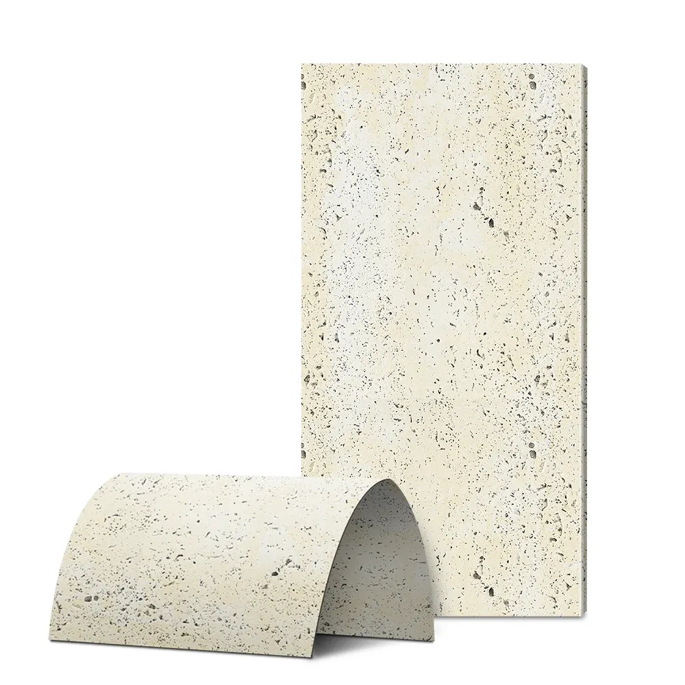 Campioni gratuiti promozionali OEM fornitore d'oro MCM pannelli a parete morbida materiale di pietra flessibile pietra naturale travertino