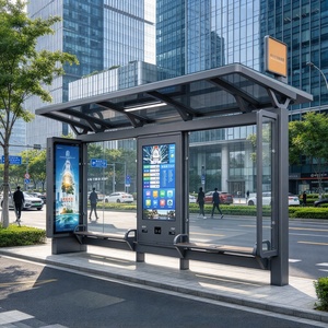 Parada de Autobús Inteligente Multifuncional con Señalización Digital, WiFi, Carga USB y Sistema de Energía Solar - Product Image 3