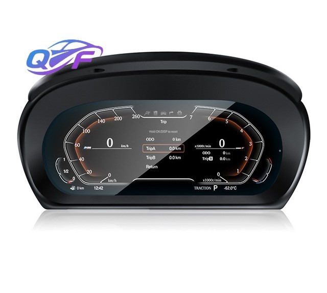 New Digital Cluster LCD Dashboard 12.3" with 9 Modes & Built-in Canbus for 1 Series E81/E82/E87/E88/135i with Carplay