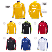 Kustom produk baru jaket pakaian Jogging Logo kustom pakaian olahraga baju latihan kebugaran Gym baju olahraga Set pria jaket ritsleting