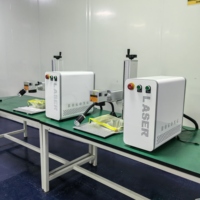 Machine de gravure laser à fibre portable 2.5D pour marquage couleur sur acier inoxydable, étiquettes d'oreille pour bétail, découpe de bijoux, marqueur laser pour clavier