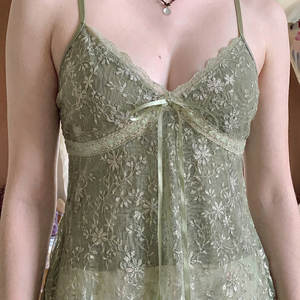 Women <b>Y2K</b> Fashion Lace Mesh Embroidered Sequin Cami <b>Top</b> Sexy V Neck Sleeveless Tank <b>Top</b> for Summer - Product Image 4