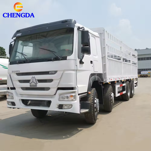Camion de fret lourd 40 tonnes 50 tonnes Sinotruck Howo d'<span class=keywords><strong>occasion</strong></span> 8x4 à 12 roues avec clôture - Product Image 4
