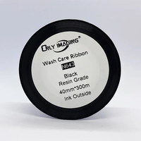Pita Resin TTR N643 40mm X 300m yang Dapat Dicuci untuk Pencetakan Logo Merek, Barcode, dan Label Perawatan Pakaian
