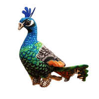 Jouets en peluche personnalisés fabriqués en usine pour animaux: oiseaux en peluche, poupées grenouilles, paons, perroquets. Pour les articles de cadeau de zoo et de compagnon de jeu.