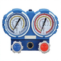 Jeu de manomètres de réfrigération VALUE, manomètre double, analogique, outil de service AC, 68 mm, boîte en métal sous blister