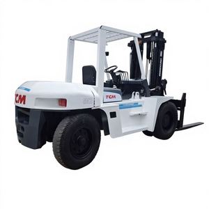 Chariot élévateur diesel TCM 8T d'occasion, chariot élévateur robuste avec garantie d'un an, terrain accidenté FD80, vente au détail - Product Image 1