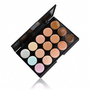 15-Farben <span class=keywords><strong>Concealer</strong></span> <span class=keywords><strong>Foundation</strong></span> Creme Konturierungs-<span class=keywords><strong>Set</strong></span> mit Drei-Pinsel-Puff-<span class=keywords><strong>Set</strong></span> für Alle Hauttypen - Product Image 2
