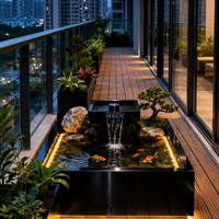 DMJ-JG0007 Cascade murale aquatique personnalisée pour intérieur et extérieur, décoration de jardin et de villa
