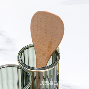 Beechwood Wooden Spoon Spatula For Stir Fry Cooking <b>Kitchen</b> Utensil Hand Wash Only Microwave Safe Oven Safe - Product Image 3