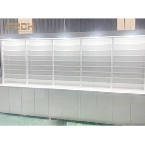 Esmalte de uñas de 5 capas blanco personalizado, estantes montados en la <span class=keywords><strong>pared</strong></span>, soporte de suelo para salón - Product Image 6