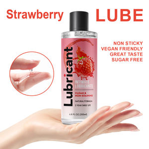 Lubricante a Base de Agua, <span class=keywords><strong>Gel</strong></span> Ultra Suave, Lubricante Personal Antiderrames para Parejas - <span class=keywords><strong>Sabor</strong></span> Fresa - 200ml - Product Image 2