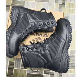 Bottes en cuir longues personnalisées DFD1201 pour toutes les saisons (été, automne, printemps, hiver) – Bottes tactiques respirantes, courtes, mi-hautes - Product Image 4