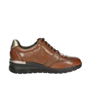 Zapatillas Deportivas Cinzia para Mujer, de Cuero Marrón, de Caña Baja, Estilo Casual - Product Image 3