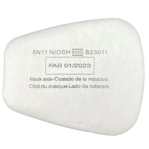 แผ่นกรองฝุ่น 95% รุ่น <span class=keywords><strong>5N11</strong></span> สำหรับกรองอนุภาคฝุ่นละออง ใช้กับหน้ากาก 6200 แบบใช้ซ้ำได้ พร้อมตัวล็อค 501 - Product Image 3