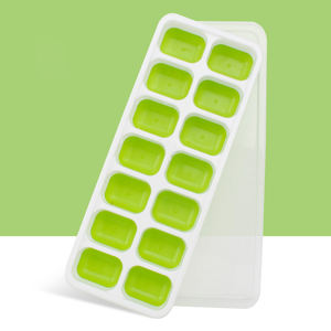 Accesorios de Cocina al por Mayor S139, Molde para Cubitos de Hielo con Tapa, Caja de Silicona para Cubos Cuadrados - Product Image 2