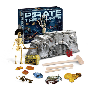 Jeu et apprentissage STEM éducation CPC jeu de pelles jouets Pirate trésors Kit de creuser - Product Image 1