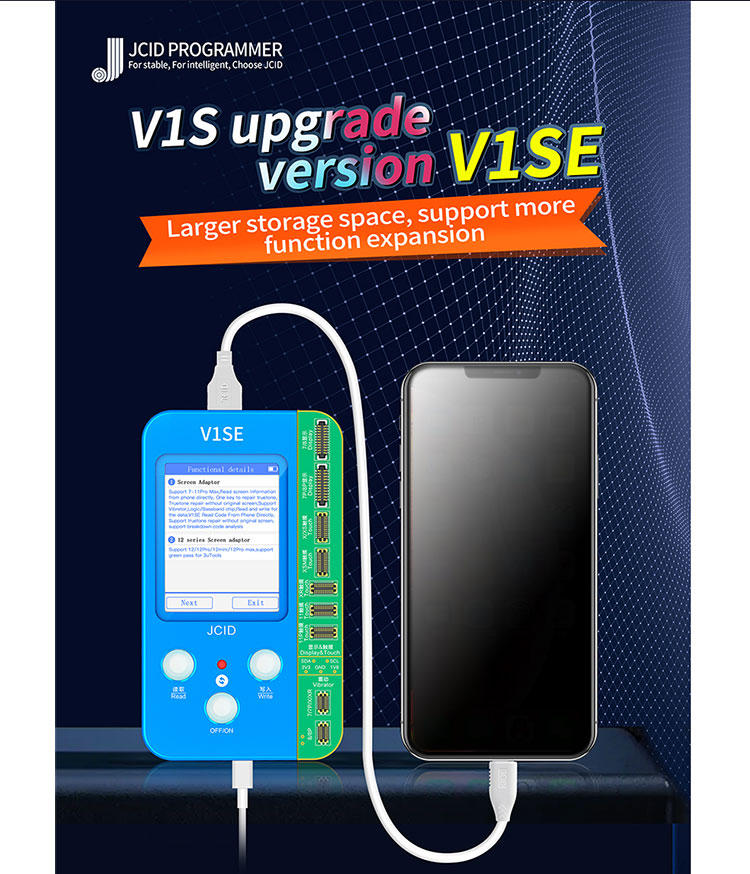 Dot Matrix LCD Mobile Phone Battery Repair Tool JCID V1se True Tone