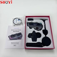 Casque Bluetooth pour moto avec lumière ambiante RGB élégante et fluide, doté de la technologie Bluetooth 5.1 Qualcomm