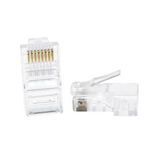RJ45 8P8C CAT5e/CAT6 Kristal Başlıklı UTP Modüler Fiş Ağ Konektörü (Cat5e/Cat6 Kablolar için) - Product Image 1