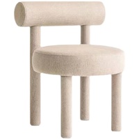 Chaise de salle à manger longue et confortable avec dossier, style audacieux, personnalisable pour la maison