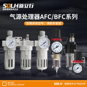 Processeur d'air à double unité AFC2000 AFR/BFC2000, unité tout-en-un avec séparateur huile-eau, régulateur de pression et filtre pour raccordement/pompe - Product Image 2