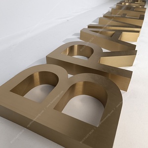 Custom Signage for Shop Outdoor Non Illuminated Metal 3D Channel Letters Store Front Business Logo Building <b>Sign</b> - Product Image 4