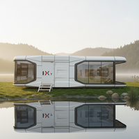 Prix d'usine – Chambre capsule spatiale modulaire en structure acier, hôtel préfabriqué moderne de petite taille, chambre mobile de luxe, villa extérieure
