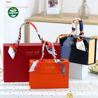 Boîte cadeau pliable de luxe personnalisée avec couvercle magnétique