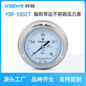 Manómetro de Acero Inoxidable Suzhou Xuan Sheng de 100 mm, Analógico, Montaje en Panel YBF100ZT, Conexión Roscada - Product Image 5