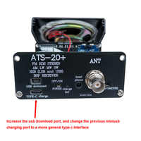 Radio Original New ATS-20+ Plus SI4732 Semua Band FM AM MW dan SW dan SSB (LSB dan USB) Antena Baterai Lithium 850mAh Speaker