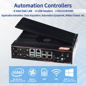 <span class=keywords><strong>Mini</strong></span> Box PC industriel intégré LAN 6 Gigabit pour l'automatisation, PC Edge Computing avec 6 ports LAN et 6 ports USB et prise en charge 2 <span class=keywords><strong>COM</strong></span> 4G, WIFI - Product Image 2