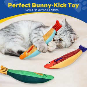 Suministros para mascotas Juguetes para mascotas Pescado Suave Durable Interactivo Gato Kicker Juguetes Forma de pez Hierba gatera Masticar Movimiento interactivo Juguete - Product Image 2