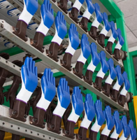 Machine de trempage entièrement automatique pour chaussettes et gants de protection