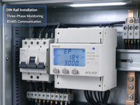 Compteur d'énergie triphasé quatre fils Acrel ADL400 sur rail DIN 10(80)A avec écran LCD RS485 Modbus-RTU pour la surveillance de l'énergie industrielle