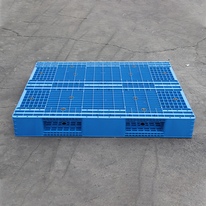 Paleta europea de Material HDPE de alta calidad, paleta de plástico industrial duradera y estable moldeada por inyección de doble cara - Product Image 6