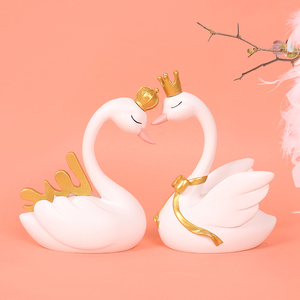 Set Regalo di Accessori Decorativi a Forma di Cigno in Stile Nordico per Arredamento Elegante - Product Image 3