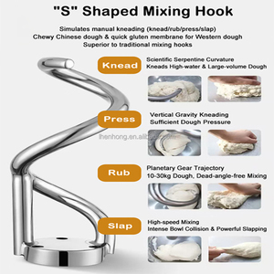 Mélangeur à pâte industriel commercial 80L/33kg, mélangeur à gâteau <span class=keywords><strong>professionnel</strong></span>, batteur sur socle <span class=keywords><strong>Kitchenaid</strong></span> pour restaurant - Product Image 4