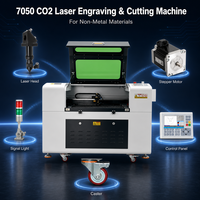 Machine de découpe et de gravure laser CO2 7050 60W 80W 100W pour bois, acrylique, verre, papier, contreplaqué, caoutchouc et autres matériaux non métalliques