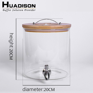Huadison – <span class=keywords><strong>distributeur</strong></span> de boissons en <span class=keywords><strong>verre</strong></span> scellé, résistant aux hautes températures, avec robinet, fournitures pour restaurant et hôtel - Product Image 4