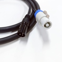 FCONNR Professional plus 3 Pin Powercon Dmx Combo Cable Combi Powercon