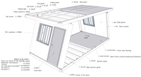 Maison conteneur préfabriquée en acier de 20 pieds à haute capacité de charge, pliable, pour les Philippines
