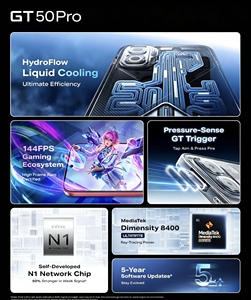 Infinix GT 50 Pro 5G 12GB 512GB Dimensity 8400 Ultimate, Teléfono para Juegos con Pantalla AMOLED de 144Hz, Batería de 6000mAh y <span class=keywords><strong>Carga</strong></span> Inalámbrica - Product Image 6