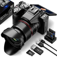 Cámara Digital NBD S210 de 64MP con Zoom Óptico de 16x, Gran Angular, Video Full HD 5k, Pantalla LCD de 3'', Cámara para Vlogging y Fotografía