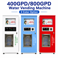 Máquina Expendedora de Agua Inteligente que Funciona con Monedas, Billetes y Tarjetas IC, Estación de Purificación de Agua por Ósmosis Inversa de Autoservicio 24 Horas al Aire Libre