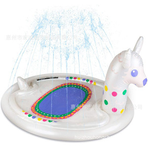 Inflatable Unicorn Water Play Mat For Kids Outdoor Splash Pad PVC Pool Garden Toy - Product Image 2