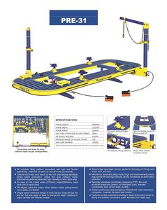 Système de réparation de carrosserie automobile, équipement d'atelier, machine à redresser les châssis de voitures d'occasion, personnalisable avec un banc de travail pour voitures - Product Image 4