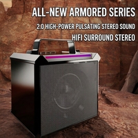 Altavoz Inalámbrico Portátil para Exteriores, Reproductor de Karaoke de Mano, Modo Dual, Bajos Profundos, Sonido de Alta Calidad, Luz LED, Cine en Casa, Fiesta