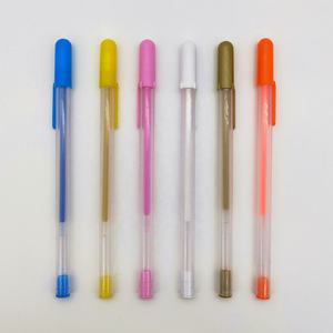 カスタムカラージェルペンプラスチックプロット乳白色シルバーピンクホワイトスリムジェルインクライティングペンセットネオンジェルペンロゴ付き0.5mm - Product Image 3